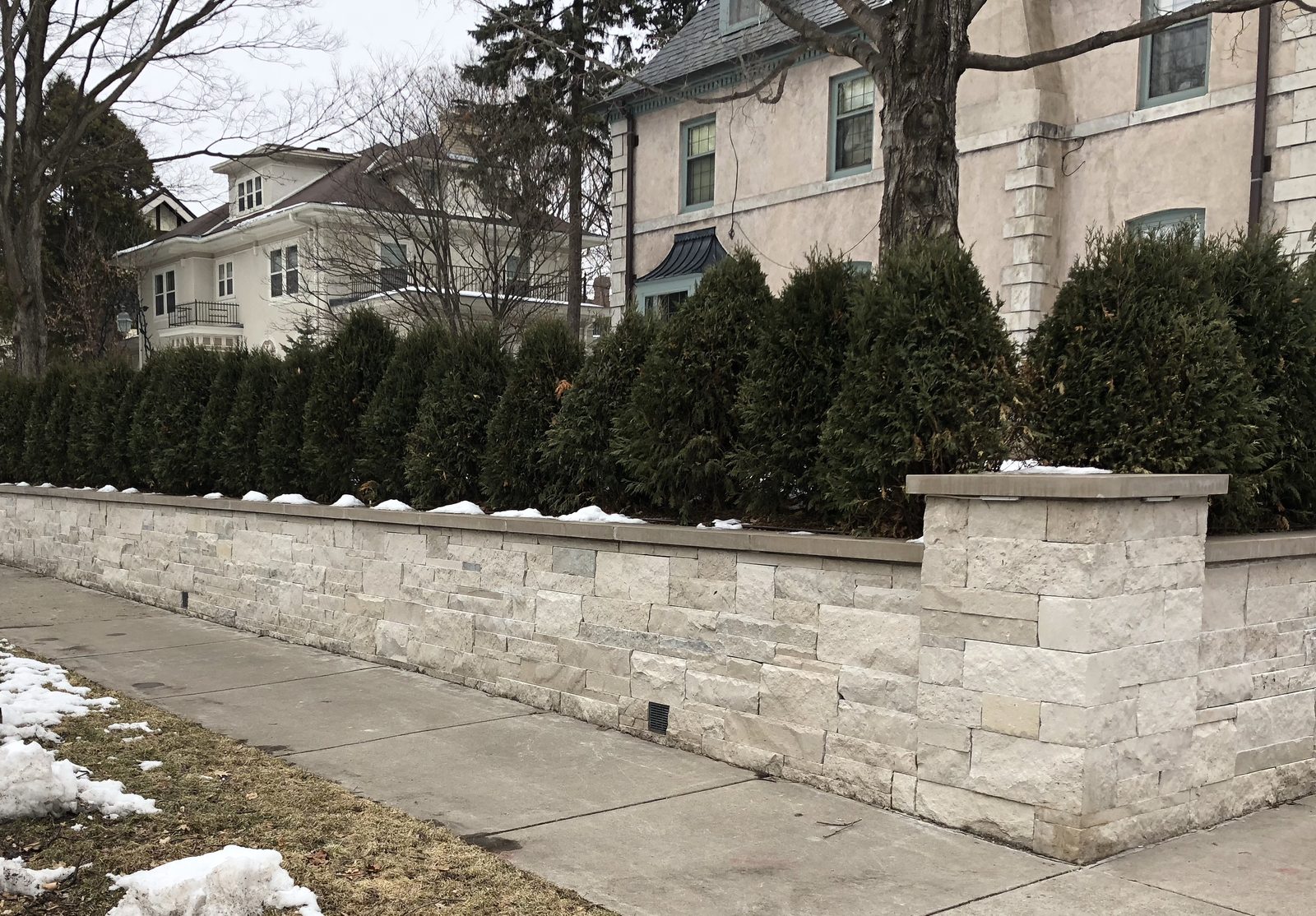 Plantings and grading